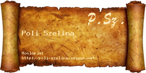 Poli Szelina névjegykártya